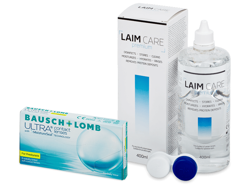 Bausch + Lomb ULTRA for Presbyopia (6 db lencse) + 400 ml Laim-Care ápolószer