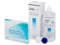 PureVision 2 (3 db lencse) + 400 ml Laim-Care ápolószer