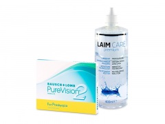 PureVision 2 for Presbyopia (3 db lencse) + 400 ml Laim-Care ápolószer