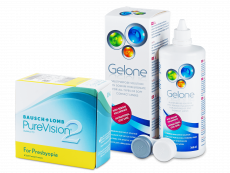 PureVision 2 for Presbyopia (6 db lencse) + 360 ml Gelone ápolószer