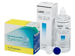 PureVision 2 for Presbyopia (6 db lencse) + Laim Care kontaktlencse folyadék 400 ml