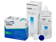 SofLens 38 (6 db lencse) + 400 ml Laim-Care ápolószer