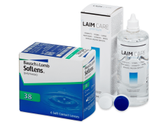 SofLens 38 (6 db lencse) + 400 ml Laim-Care ápolószer
