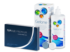TopVue Premium (6 db lencse) + Gelone ápolószer 360 ml