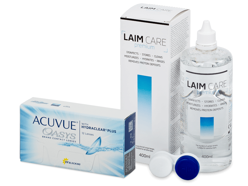 Acuvue Oasys (12 db lencse) + 400 ml Laim-Care ápolószer