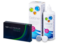 TopVue Premium for Astigmatism (3 db lencse) + Gelone ápolószer 360 ml