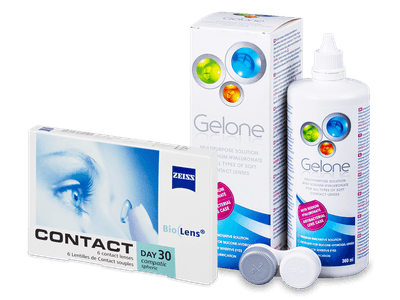 Carl Zeiss Contact Day 30 Compatic (6 db lencse) + 360 ml Gelone ápolószer