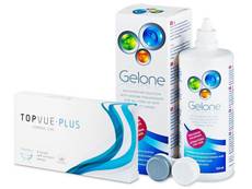 TopVue Monthly Plus (6 db lencse) + Gelone ápolószer 360 ml