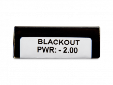 CRAZY LENS - Black Out - dioptriával napi lencsék (2 db lencse)