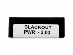 CRAZY LENS - Black Out - dioptriával napi lencsék (2 db lencse)