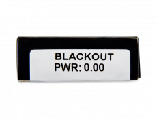 CRAZY LENS - Black Out - dioptria nélkül napi lencsék (2 db lencse)