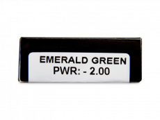 CRAZY LENS - Emerald Green - dioptriával napi lencsék (2 db lencse)