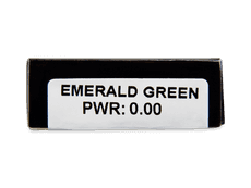 CRAZY LENS - Emerald Green - dioptria nélkül napi lencsék (2 db lencse)