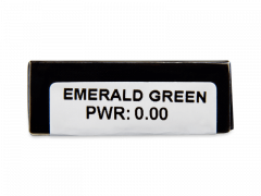 CRAZY LENS - Emerald Green - dioptria nélkül napi lencsék (2 db lencse)