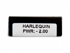 CRAZY LENS - Harlequin - dioptriával napi lencsék (2 db lencse)