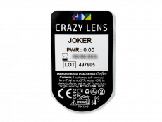 CRAZY LENS - Joker - dioptria nélkül napi lencsék (2 db lencse)