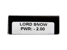 CRAZY LENS - Lord Snow - dioptriával napi lencsék (2 db lencse)