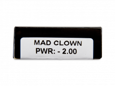 CRAZY LENS - Mad Clown - dioptriával napi lencsék (2 db lencse)