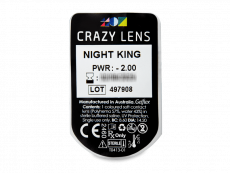 CRAZY LENS - Night King - dioptriával napi lencsék (2 db lencse)