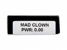 CRAZY LENS - Mad Clown - dioptria nélkül napi lencsék (2 db lencse)