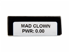 CRAZY LENS - Mad Clown - dioptria nélkül napi lencsék (2 db lencse)