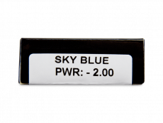 CRAZY LENS - Sky Blue - dioptriával napi lencsék (2 db lencse)