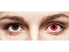 CRAZY LENS - Solid Red - dioptriával napi lencsék (2 db lencse)