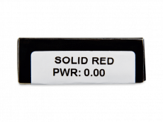 CRAZY LENS - Solid Red - dioptria nélkül napi lencsék (2 db lencse)