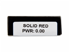 CRAZY LENS - Solid Red - dioptria nélkül napi lencsék (2 db lencse)
