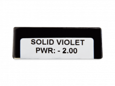 CRAZY LENS - Solid Violet - dioptriával napi lencsék (2 db lencse)