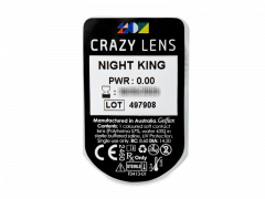 CRAZY LENS - Night King - dioptria nélkül napi lencsék (2 db lencse)