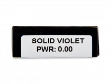 CRAZY LENS - Solid Violet - dioptria nélkül napi lencsék (2 db lencse)
