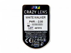 CRAZY LENS - White Walker - dioptriával napi lencsék (2 db lencse)