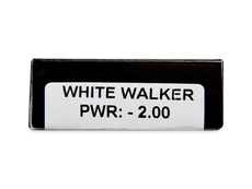 CRAZY LENS - White Walker - dioptriával napi lencsék (2 db lencse)