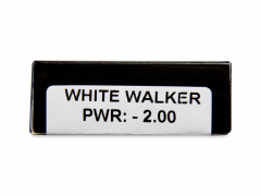 CRAZY LENS - White Walker - dioptriával napi lencsék (2 db lencse)