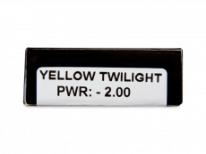 CRAZY LENS - Yellow Twilight - dioptriával napi lencsék (2 db lencse)