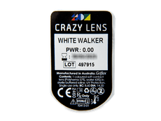 CRAZY LENS - White Walker - dioptria nélkül napi lencsék (2 db lencse)