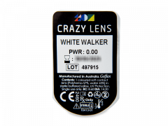 CRAZY LENS - White Walker - dioptria nélkül napi lencsék (2 db lencse)
