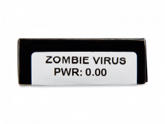 CRAZY LENS - Zombie Virus - dioptria nélkül napi lencsék (2 db lencse)