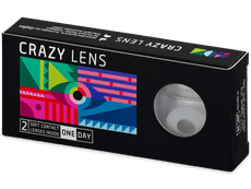 CRAZY LENS - WhiteOut - dioptriával napi lencsék (2 db lencse)