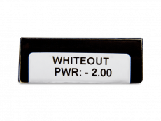 CRAZY LENS - WhiteOut - dioptriával napi lencsék (2 db lencse)