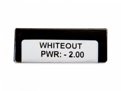 CRAZY LENS - WhiteOut - dioptriával napi lencsék (2 db lencse)