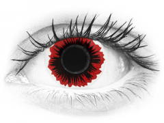 Blaze piros ColourVUE Crazy Lens kontaktlencse - dioptria nélkül (2 db lencse)