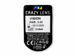 CRAZY LENS - Vision - dioptria nélkül napi lencsék (2 db lencse)