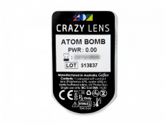 CRAZY LENS - Atom Bomb - dioptria nélkül napi lencsék (2 db lencse)