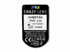 CRAZY LENS - Cheetah - dioptria nélkül napi lencsék (2 db lencse)