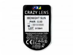 CRAZY LENS - Midnight Sun - dioptria nélkül napi lencsék (2 db lencse)