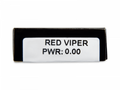 CRAZY LENS - Red Viper - dioptria nélkül napi lencsék (2 db lencse)