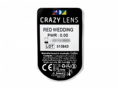CRAZY LENS - Red Wedding - dioptria nélkül napi lencsék (2 db lencse)