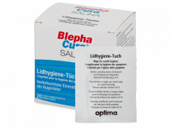 BlephaCura Salina steril szemhéj-törlőkendő 20 darab 
